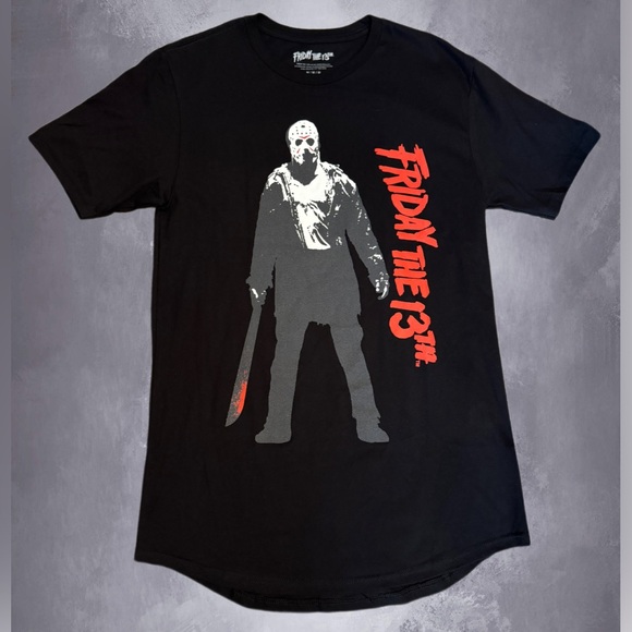 Friday The 13th Other - Friday The 13th Jason Voorhees black graphic T-shirt unisex, NEW